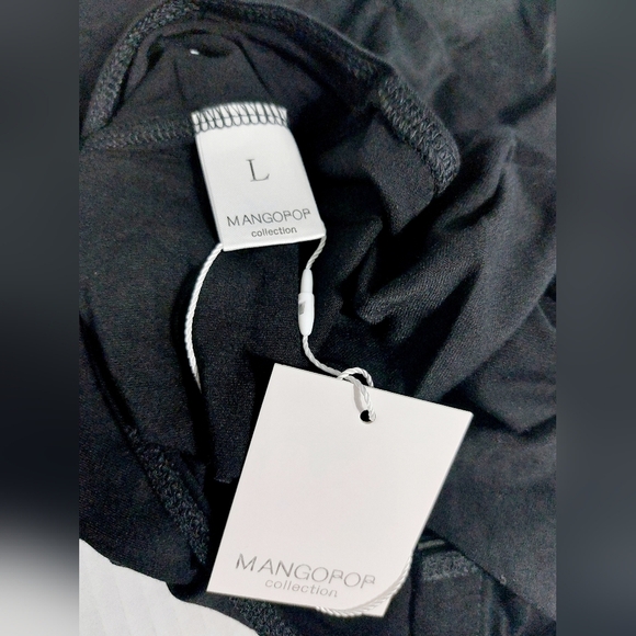 MANGOPOP Women's Mock Turtle Neck Sleeveless Tops Bodysuit Jumpsuit Large - Picture 10 of 12